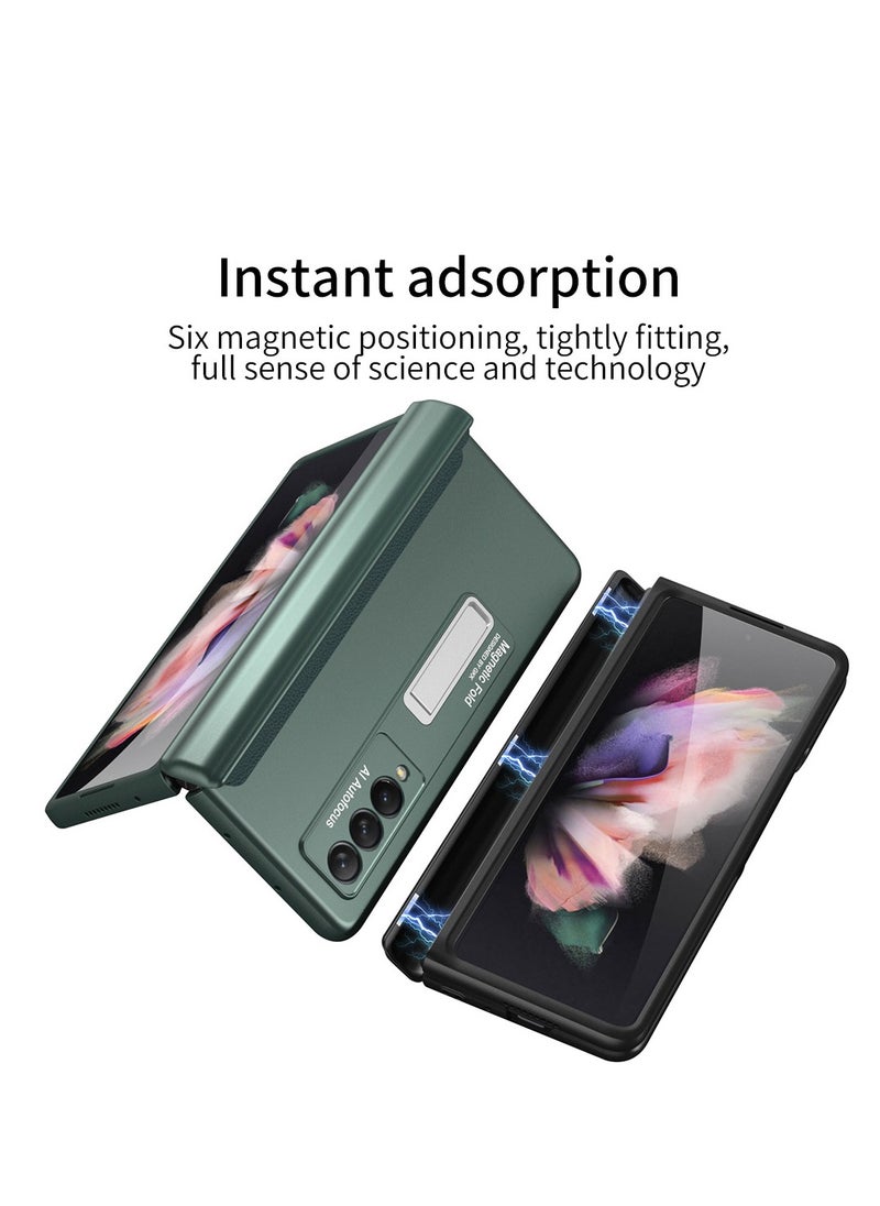 Generic Compatible with Samsung Z Fold 3 Phone Case, Folding Screen Magnetic Bracket, Galaxy Z Fold 3 All-Inclusive Dropproof Case  - Image 2