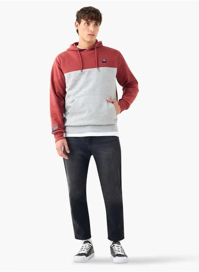 FAV Panelled Hoodie with Kangaroo Pocket