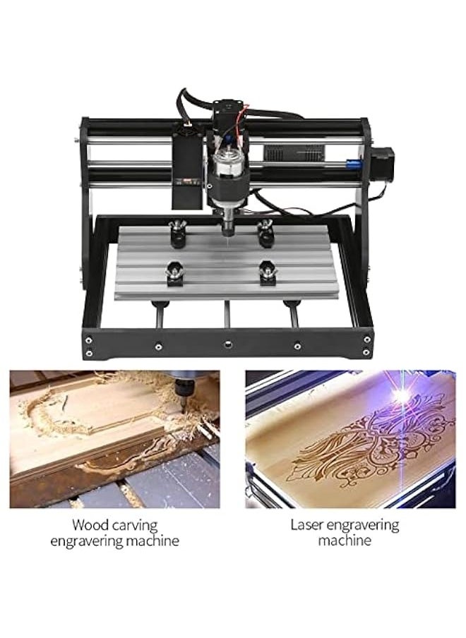 Topleo - CNC 30*18 Pro Router Kit GRBL Control 3 Axis Offline Controller 80W Laser Module Engraver Plastic Leather Acrylic Copper Soft Metal Wood Carving Milling Cutting Engraving Machine XYZ Working - Image 1