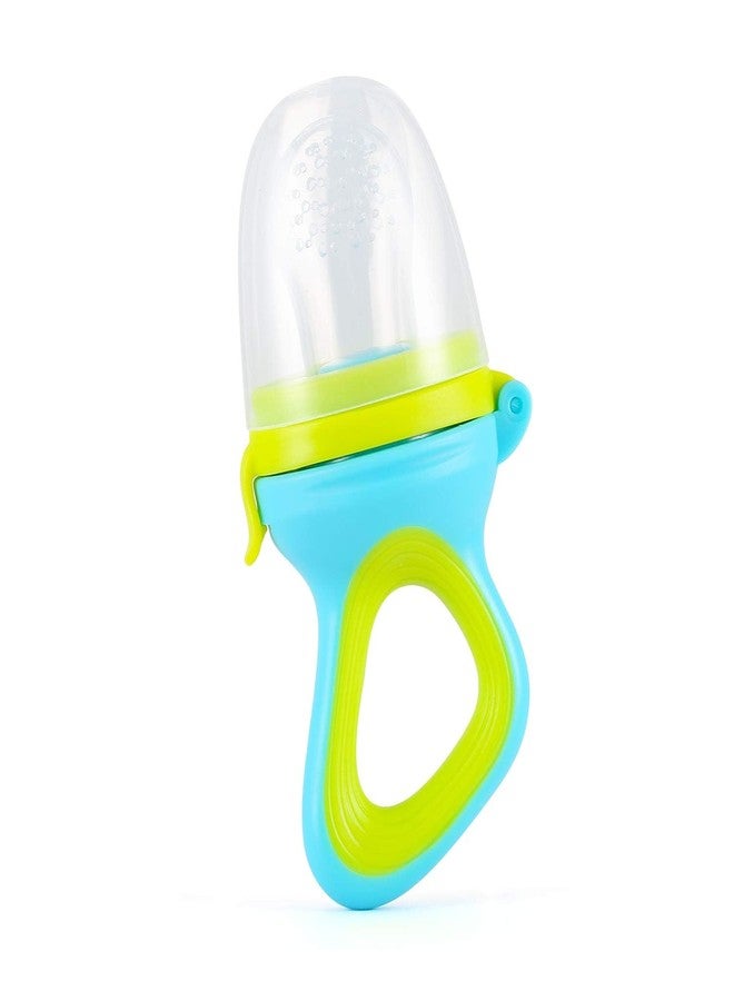 Miracle Moms Soft Silicone Nibbler with Extra Mesh for Babies, Baby Fruit & Food Feeder, Anti Choking Fruit Pacifier, Teether for Infant, 100% BPA Free, 3 Months+ (1, Green) - Image 1