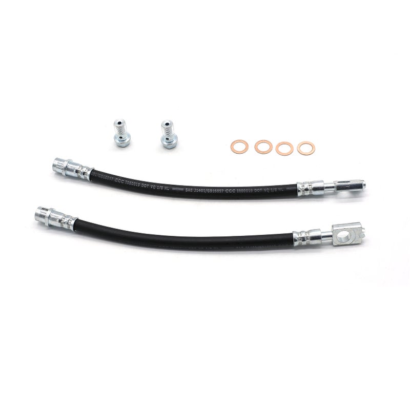 2 PCs Rear Axle Left and Right Brake Hose Brake Line Replacement for Audi A4 B6 B7 - Image 1