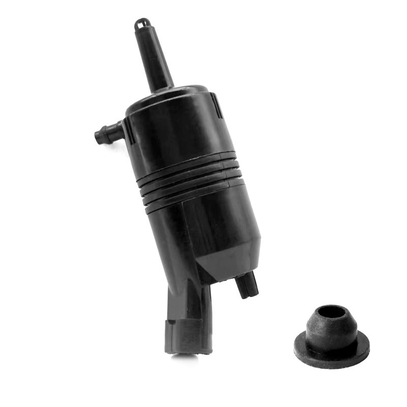 Car Windshield Washer Pump with Grommet Replaces OEM 385232316A Windshield Wiper Pump Replacement Compatible with Chevy Silverado Impala GMC Sierra Cadillac Buick Car Accessories