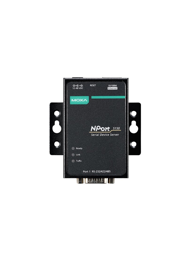 MOXA Moxa NPort 5150-1 Port RS-232/422/485 Serial Device Server  - Image 1