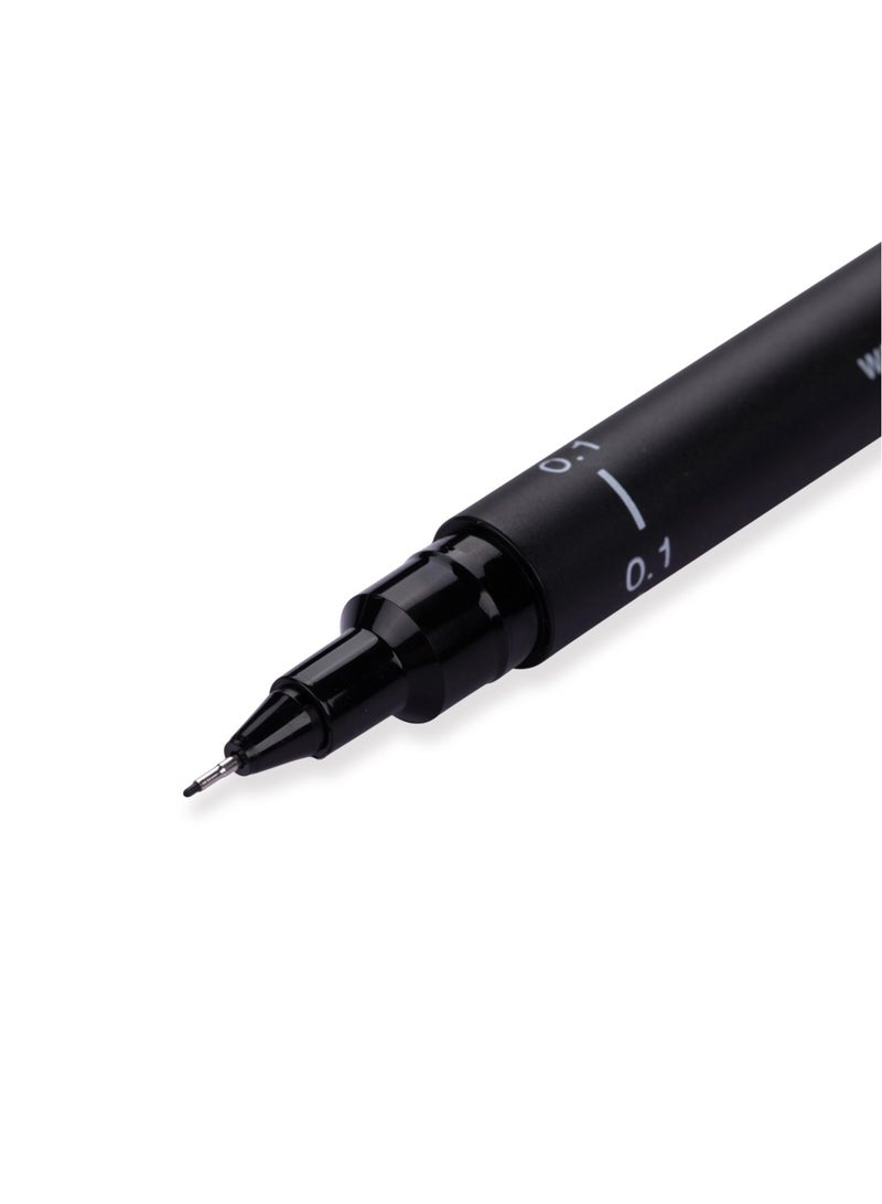 Uniball 1-Piece Unipin Fineliner Pen 0.1mm Tip Black Ink - Image 2