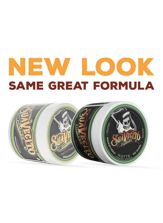 SUAVECITO Pomade Matte (No Shine) Formula 4 Oz, 1 Pack - Medium Hold Hair Pomade For Men - Matte Hair Paste For Natural Texture Hairstyles - Image 2