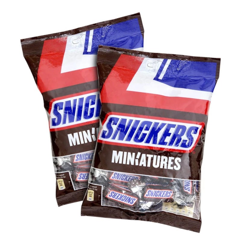 Snickers Peanut And Caramel Flavor Miniatures Chocolate- 2X150gms