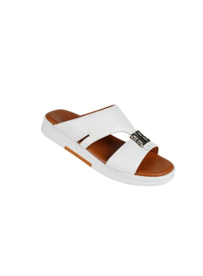 barjeel uno 008-3596 Barjeel Uno Mens Arabic Sandals B122 White  - Image 2