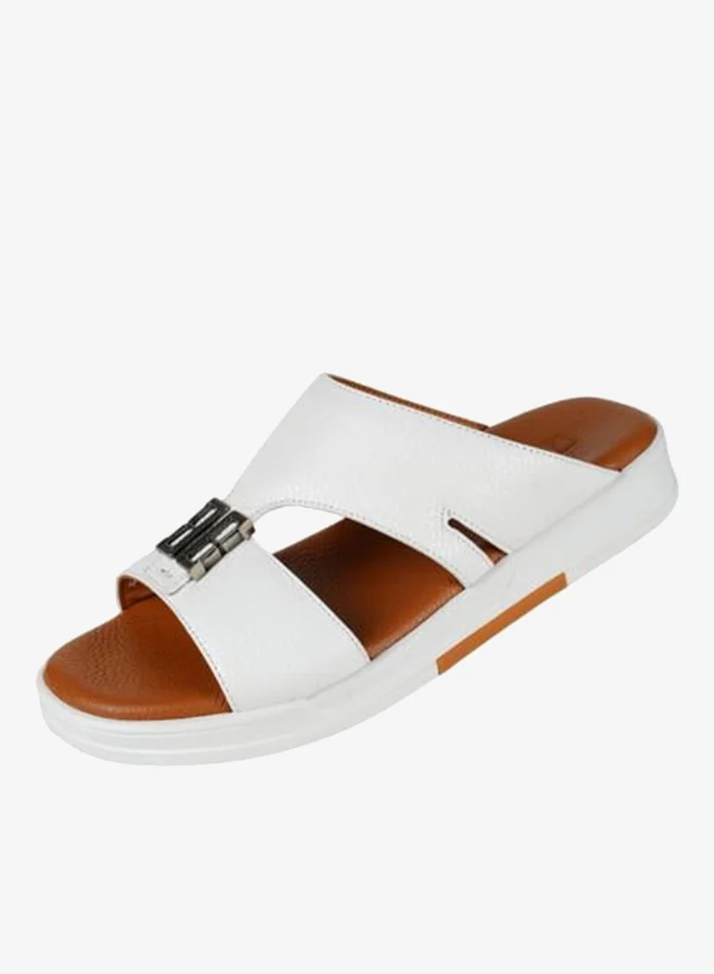 008-3596 Barjeel Uno Mens Arabic Sandals B122 White