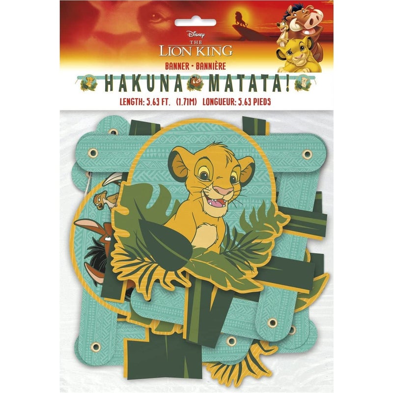 Unique Lion King Hakuna Matata Jointed Banner | 5.63 Ft | 1 Pc - Image 1