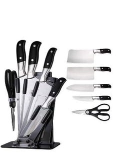 AGD 5-Piece Knives Set With Stand Silver/Black YG-601  - Image 1
