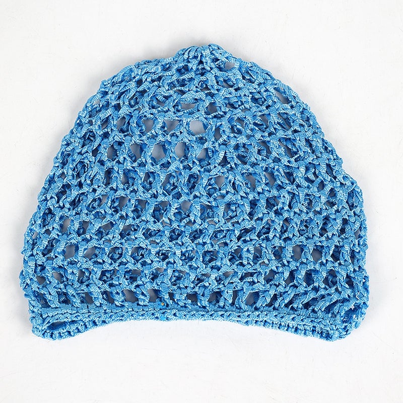 Musily Women's Knitted Mesh Hair Net Hat - Hollow Fishnet Head Wrap