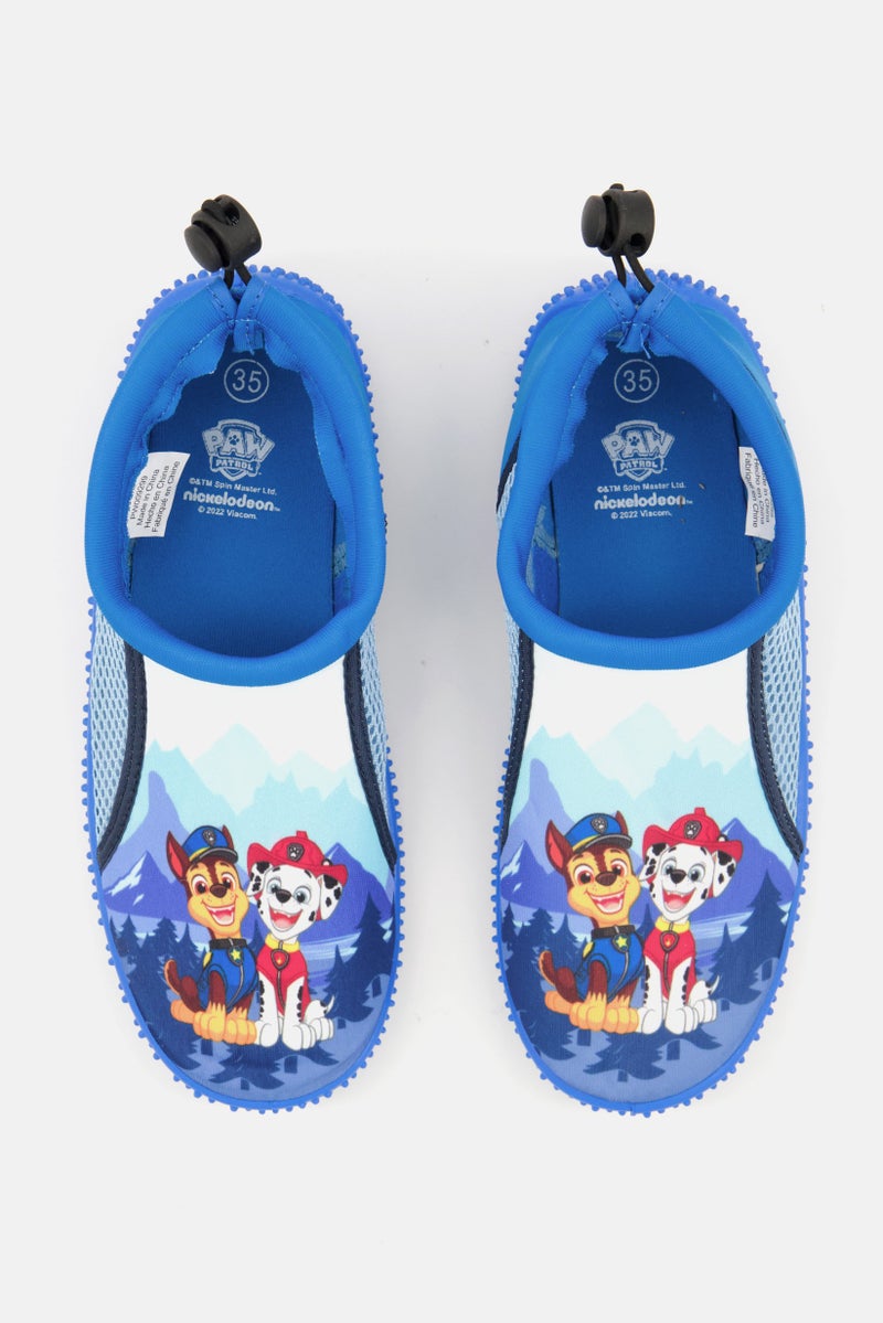 PAW PATROL حذاء سباحة سهل الارتداء للأولاد الصغار، باللون الأزرق - Image 4