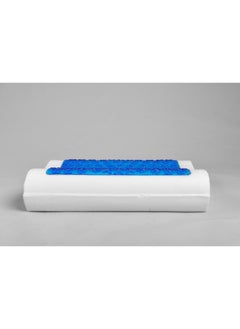 HT German Gel Memory Foam Pillow - Breathable Cooling Pillow - Removable and Machine Washable Cotton Inner and Outer Velvet Cover - Standard, White  - Image 3