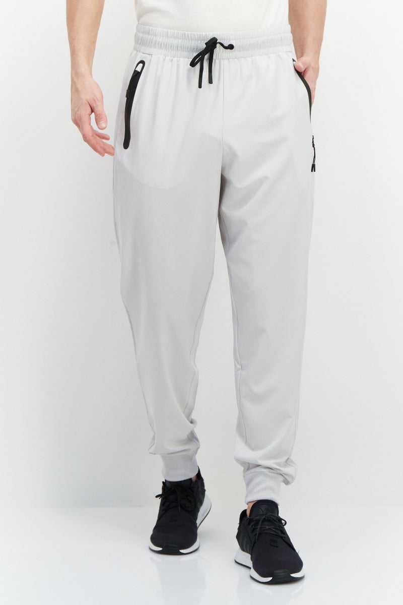 Athletex Men Sportswear Fit Outdoor Jogger Pants, Light Grey  - Image 1