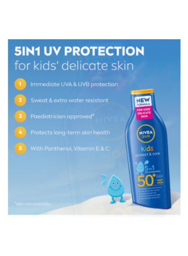 Nivea Sun Kids Sunscreen Lotion Spf 50+Skin Protection Pack Of 2 - Image 2