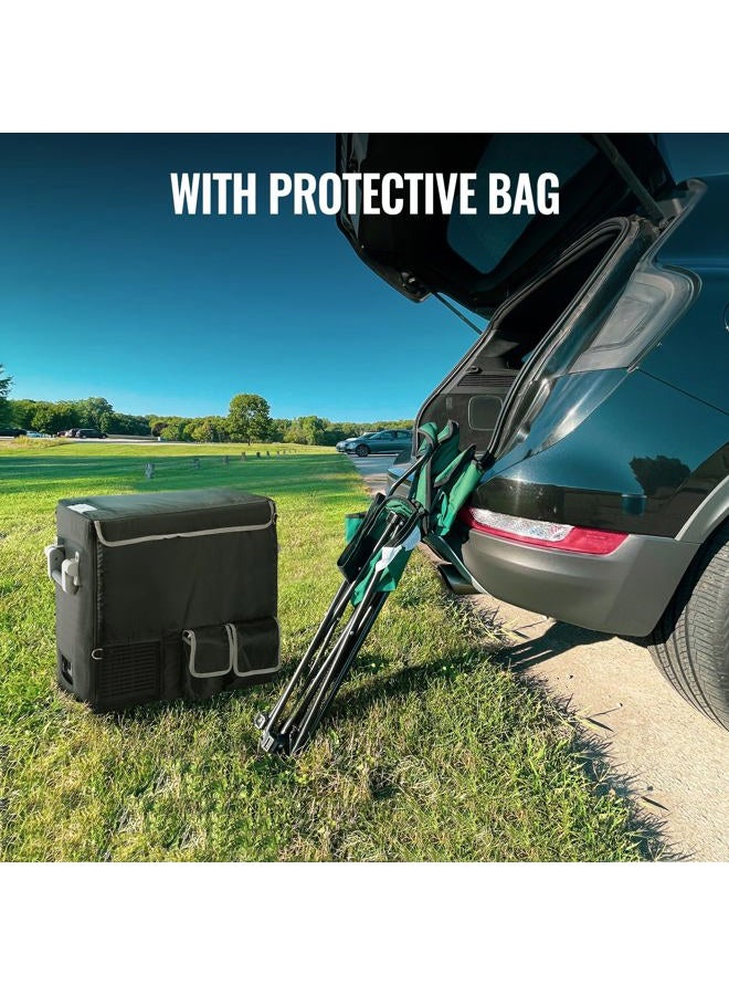 BougeRV 12V Portable Refrigerator Fridge Freezer Portable Car Fridge 53 Quart Electric Cooler12V/24V DC 110~240 V AC for RV Truck Jeep Pickup SUV Van Boat Camping Tailgating Road Trip Outdoor Travel - Image 4