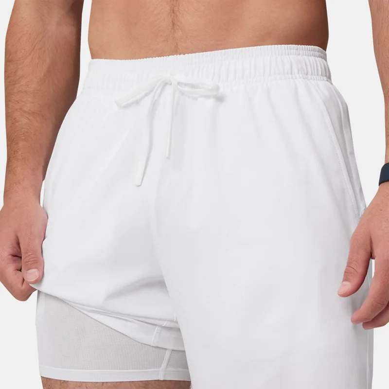 Fabletics White Men's The O2 Lined Running Shorts for Men | Best Price UAE