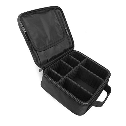 GRAZIA 3 Layer Cosmetic Organizer with Shoulder Strap(Black)-Made in India - Image 2