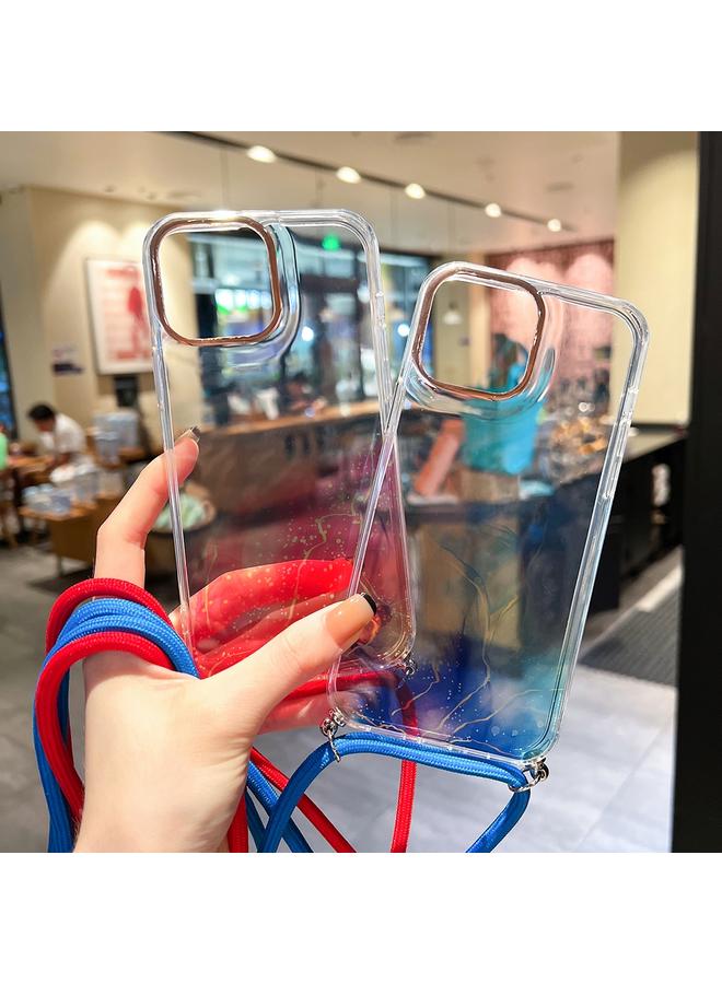 Zaboon Case For iPhone 11 Gold Halo Marble Pattern Lanyard Phone Case - Image 3