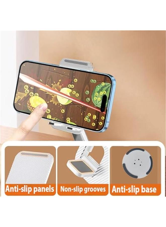 Foldable Phone Stand- Height Adjustable Phone Holder Portable Cellphone Cradle Desktop Dock Compatible with iPhone 15 14 13 Pro Max Mini, Plus Se, Switch, Ipads Smartphone - Image 2
