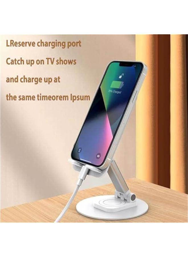Foldable Phone Stand- Height Adjustable Phone Holder Portable Cellphone Cradle Desktop Dock Compatible with iPhone 15 14 13 Pro Max Mini, Plus Se, Switch, Ipads Smartphone - Image 5