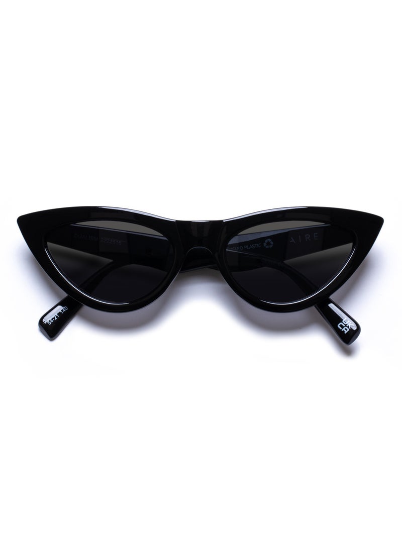AIRE DUALISM Cat Eye Sunglasses for Women – Bold Black Frame, Vintage Retro Design, UV Protection, Lightweight Fashion Shades for Casual & Party Wear  - Image 4