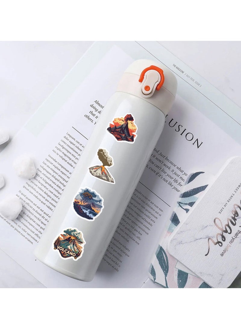 Volcano Decals 50PCs Magma Vinyl & Party Favor Stickers for Hydro Flask Laptop Water Bottle Kids Teens - Image 5