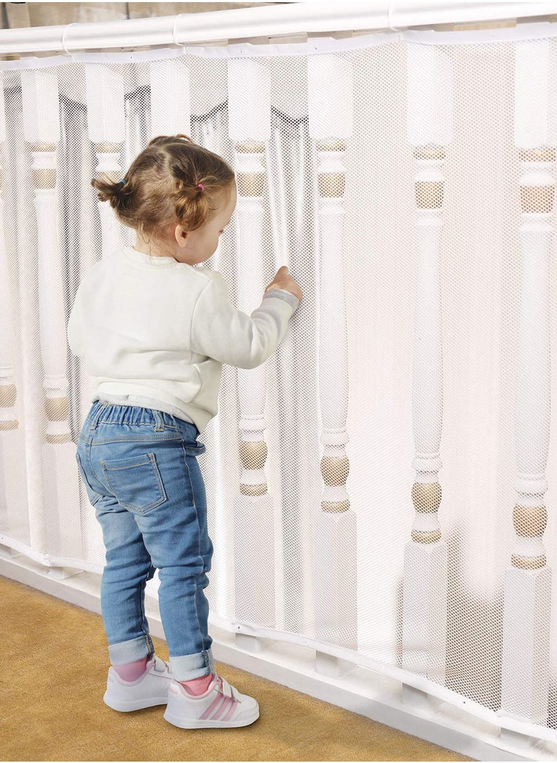 Generic Banister Guard Durable Child Baby Proofing Stairs Railing Safety Net Outdoor Balcony and Indoor Balustrade Protective Mesh  - Image 1
