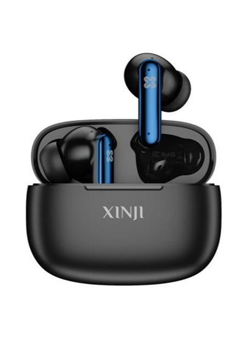 XINJI حجر M1 لون أسود 300mAh سماعات أذن ستيريو لاسلكية حقيقية مع تصميم سماعات أذن مريح وضوابط لمس ذكية / توافق واسع