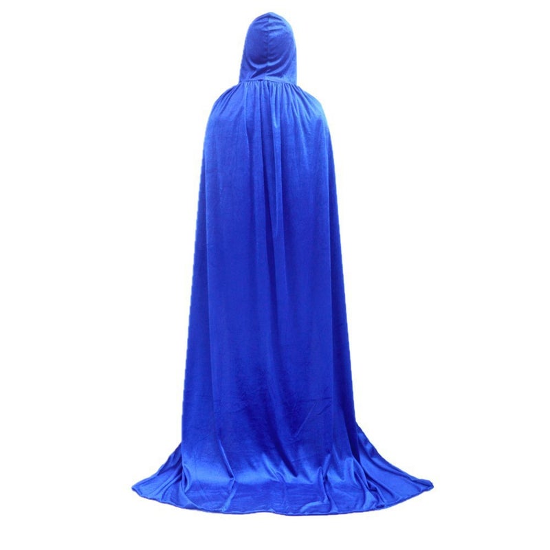 Halloween Adult Witch Cloak Children Dush Velvet Death Cloak Golden Velvet Wizard Makeup Costume - Image 1