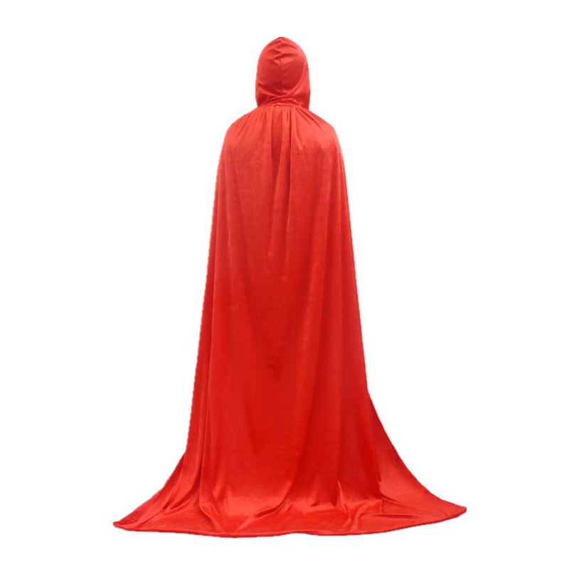 Halloween Adult Witch Cloak Children Dush Velvet Death Cloak Golden Velvet Wizard Makeup Costume - Image 4