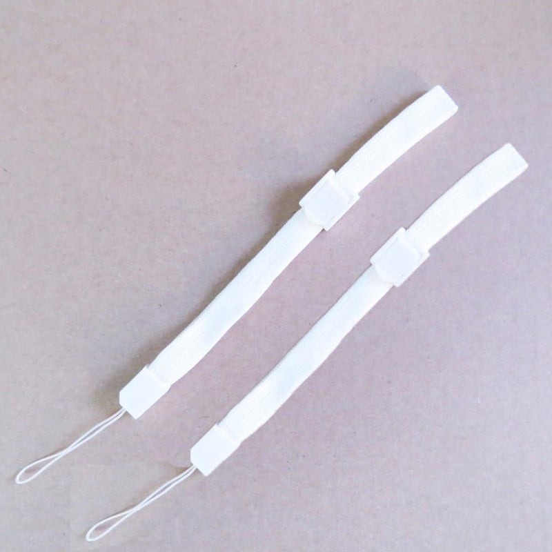 Ambertown 2 x White Silicone Skin Case Cover with Wrist Strap for Wii Remote - Image 4