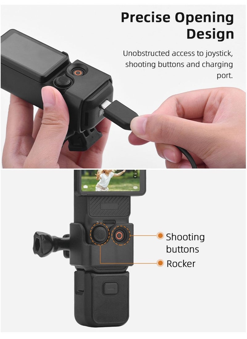 Generic Expansion Adapter for DJI OSMO POCKET 3 Camera Protective Frame use with Backpack Clips Neck Brackets Headbands Accessories (Adapter Frame Set)  - Image 5