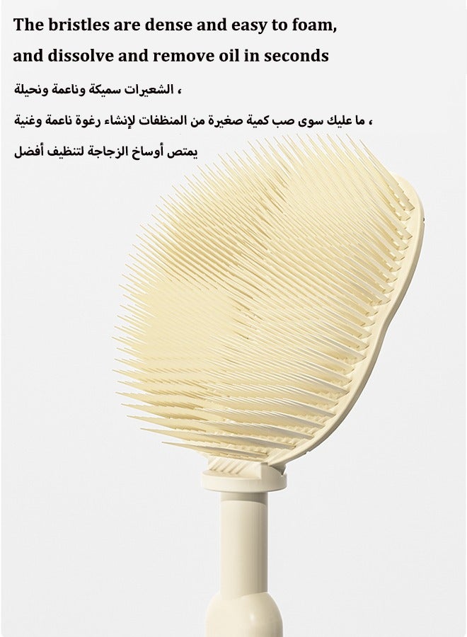 Aissiora Baby bottle cleaning brush set, 5-in-1 bottle cleaning brush, Multi functional bottle brush, Baby pacifier brush, Baby bottle cleaner, Comes with bottle drying rack and storage box - Image 5