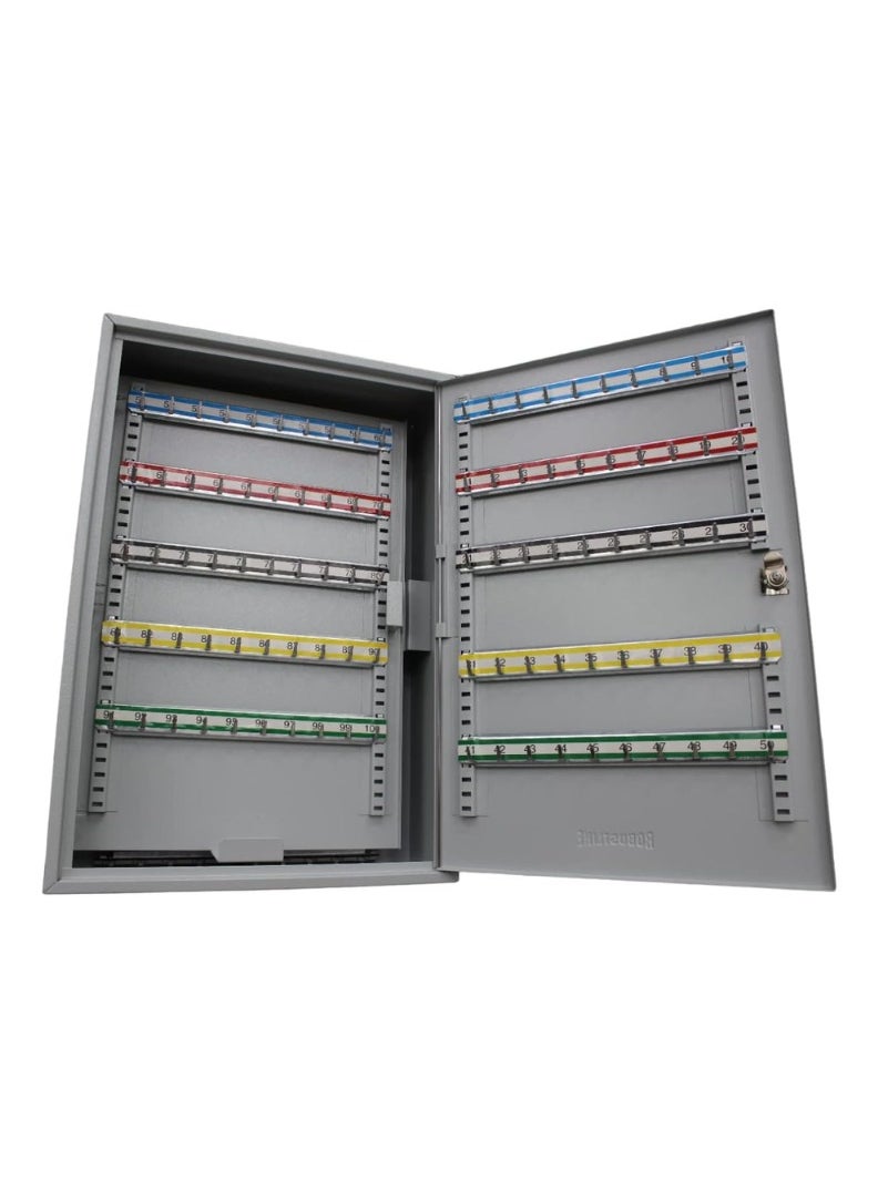 KNP - KNP Key Box 150 Keys Capacity Cam-Lock for better Security - with self adhesive numbered labels, wall fixing kit ( Free 200 Key Tag free) Beige - Image 1