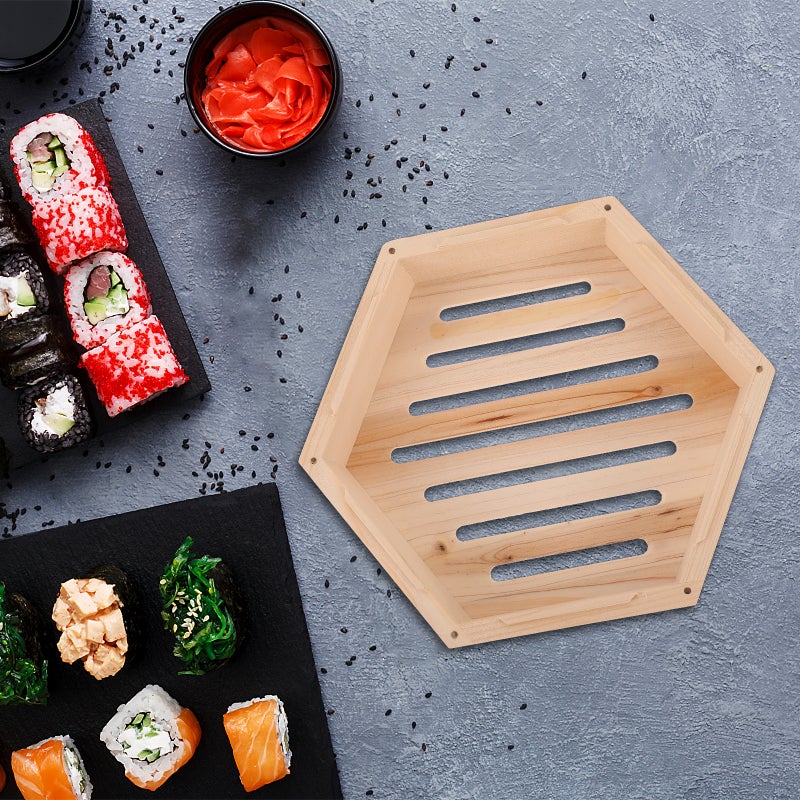 2 pcs Hexagonal Food Steamer Wood Steamer Kitchen Food Steamer - Image 5