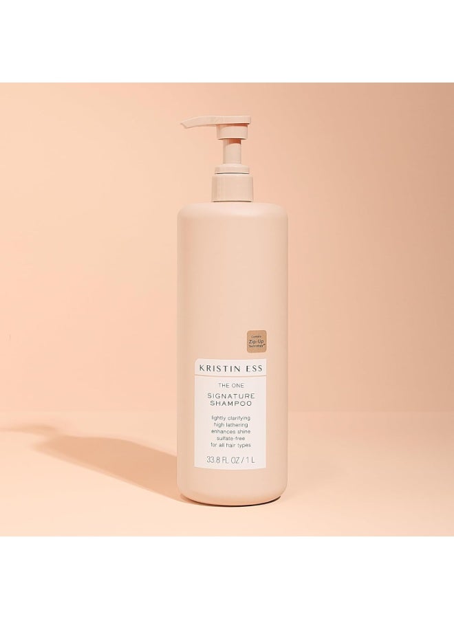 Kristin Ess Kristin Ess Hair One Signature Shampoo with Avocado Oil + Castor Oil for Women - Lightly Clarifying Daily Sulfate Free Hydrating Shampoo, Color Safe, Vegan, 33.8 fl oz - Image 3