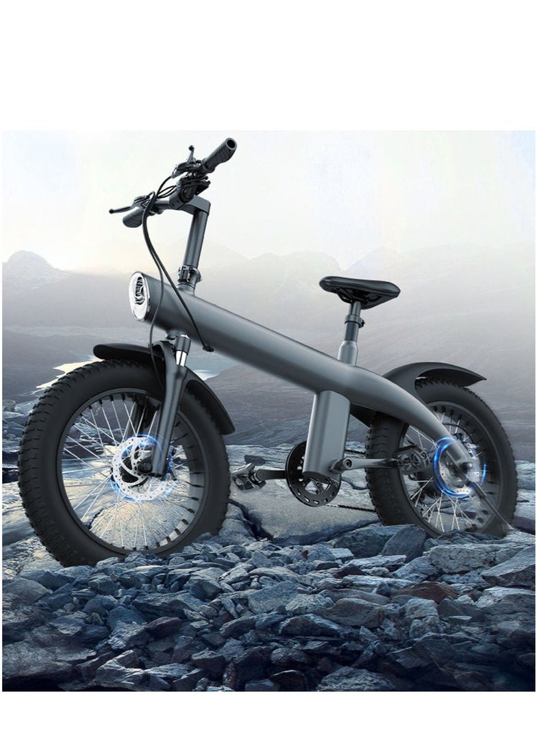 Crony Q3 Off-road fat tire 48V/750W aluminum alloy E-bike 20 inch fat tire off road bicy Scootercle electric bike Scooter  - Image 4