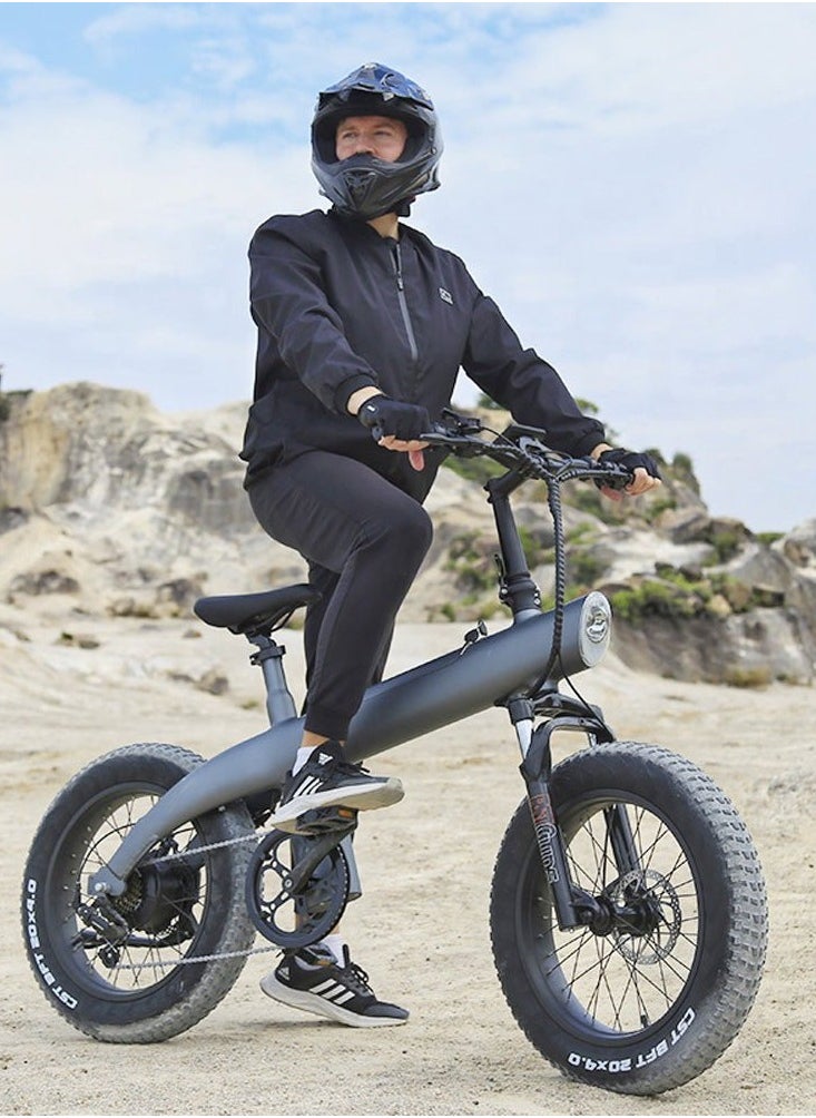 Crony Q3 Off-road fat tire 48V/750W aluminum alloy E-bike 20 inch fat tire off road bicy Scootercle electric bike Scooter  - Image 1