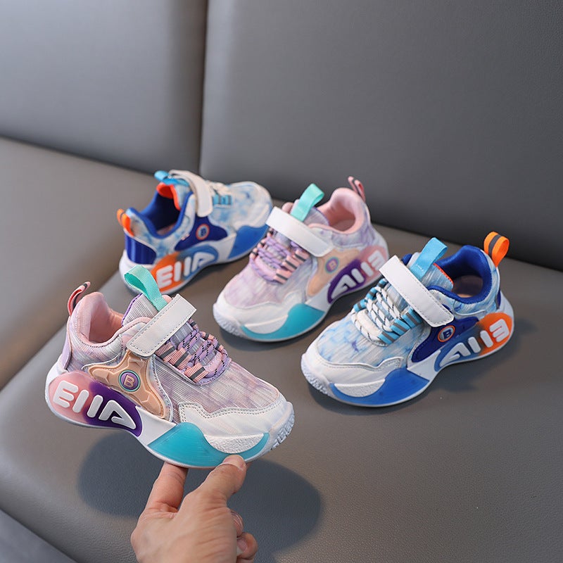 Mesh Sneakers Lightweight Flexible Sole Walking Shoes For Kids Indoor And Outdoor Activities - Image 3