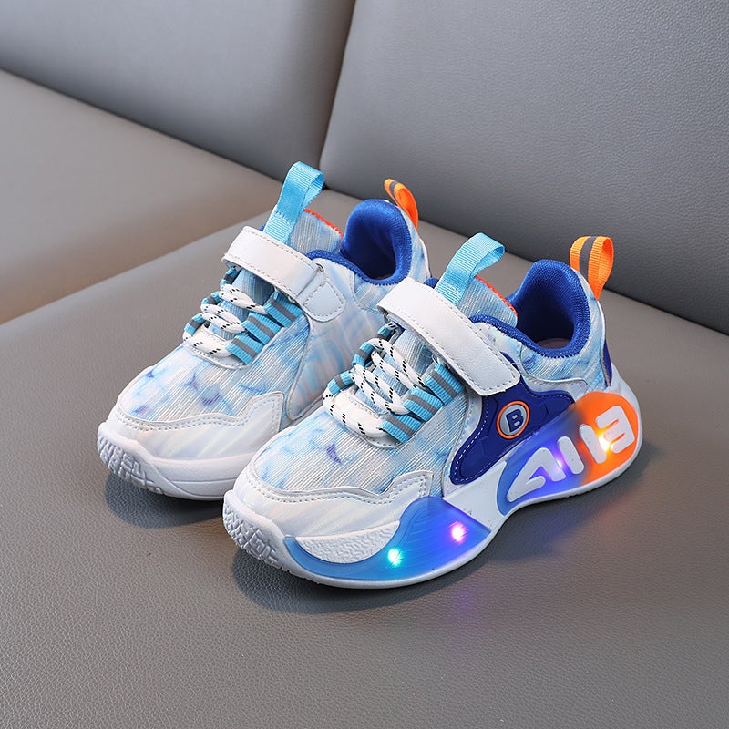 Mesh Sneakers Lightweight Flexible Sole Walking Shoes For Kids Indoor And Outdoor Activities - Image 1