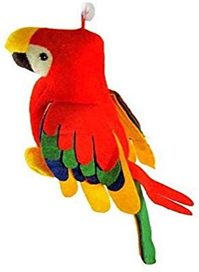 Stuffed Soft Plush Musical Parrot Toy (Multicolour) - 60 cm (Multicolor) - Image 1