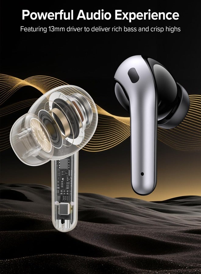 TAGRY Bluetooth Headphones True Wireless Earbuds 60H Playback LED Power Display Earphones with Wireless Charging Case IPX5 Waterproof in-Ear Earbuds with Mic for TV Smart Phone Laptop Computer Sports - Image 4