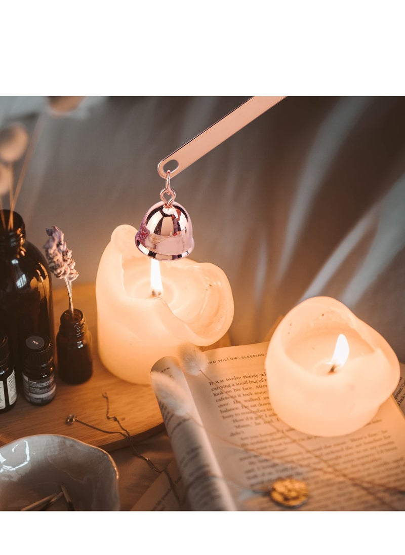 Ara Luxury Candle Accessory Set, 3-in-1 Candle Snuffer Set with Candle Snuffer Extinguisher, Candle Wick Trimmer, Wick Dipper Wick Cutter Candle Care Kit with Gift Package for Candle Lovers, Rose Gold  - Image 5