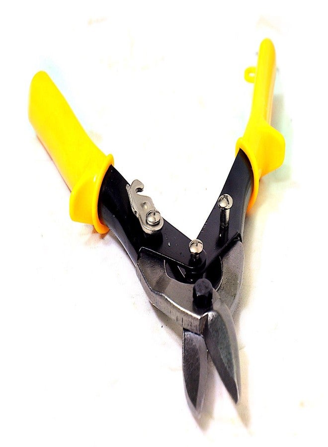 Jon Bhandari Tools 10 Inch Aviation Tinman Snip Tin Cutter - Drop Forged Carbon Steel Sheet Metal Cutting Shears with Induction Hardened Blades & PVC Grip - Cuts Metal Sheets, Roofing Boards & Wires - Image 3
