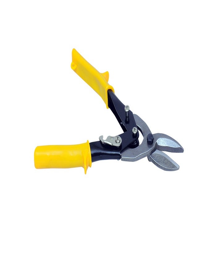 Jon Bhandari Tools 10 Inch Aviation Tinman Snip Tin Cutter - Drop Forged Carbon Steel Sheet Metal Cutting Shears with Induction Hardened Blades & PVC Grip - Cuts Metal Sheets, Roofing Boards & Wires - Image 1