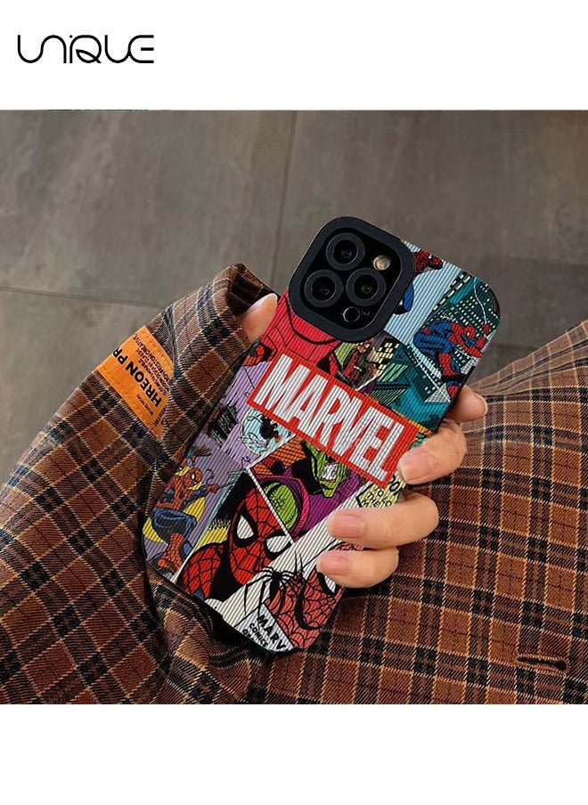 Unique - Compatible with iPhone 15 Pro Max Phone Case, Spider-Man Phone Case, Marvel Movie Phone Case - Tuya Phone Case - Stylish and Handsome Phone Case - TPU Drop Protection - Image 1