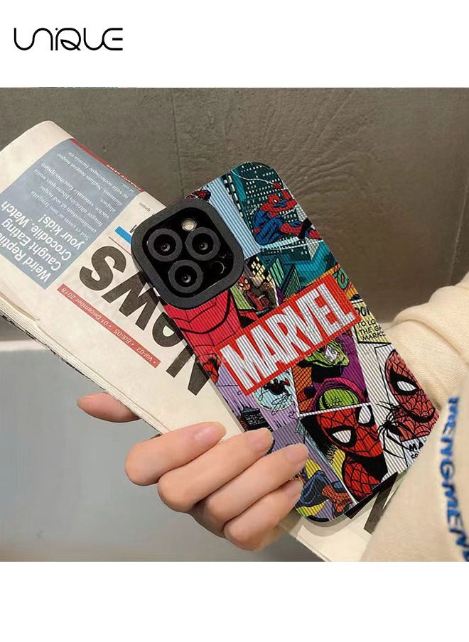 Unique - Compatible with iPhone 15 Pro Max Phone Case, Spider-Man Phone Case, Marvel Movie Phone Case - Tuya Phone Case - Stylish and Handsome Phone Case - TPU Drop Protection - Image 1