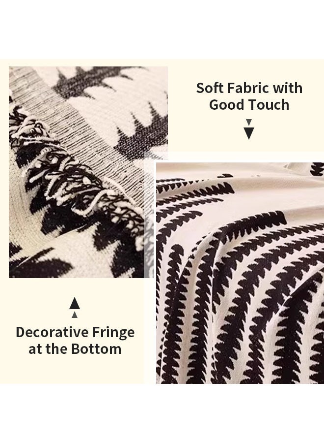 حياة الكثبان 180*230cm Nordic Jacquard Covers for Sofa, Bohemian Wo-seater Sofa Cover, Machine Washable Slipcovers, Wrinkle-Resistant Dirt-resistant, For Families With Pets And Children - Image 3