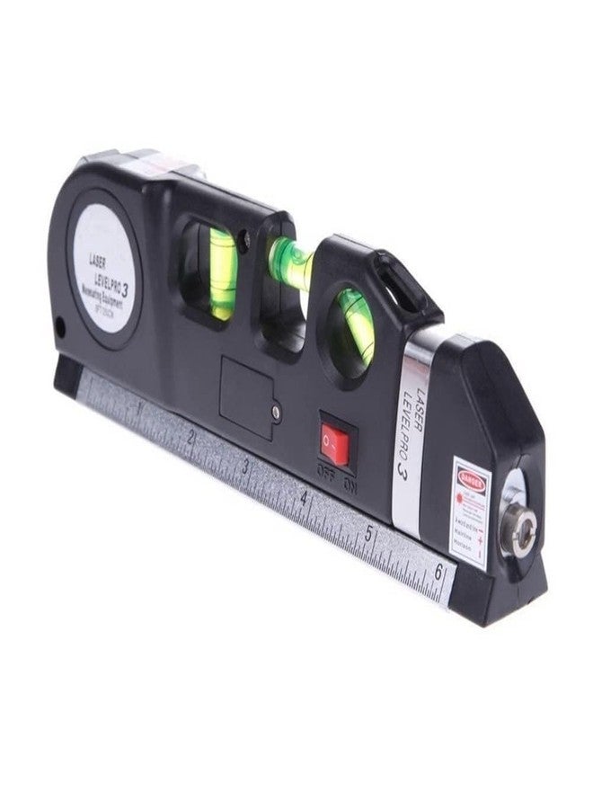 SANTALON Laser Level Measuring Tool with 2.5m Measuring Tape | Multifunction 3-in-1 Standard Level with Laser & Bubble Ruler | Precision Tool for Home, Office, Construction & DIY Projects - Image 1